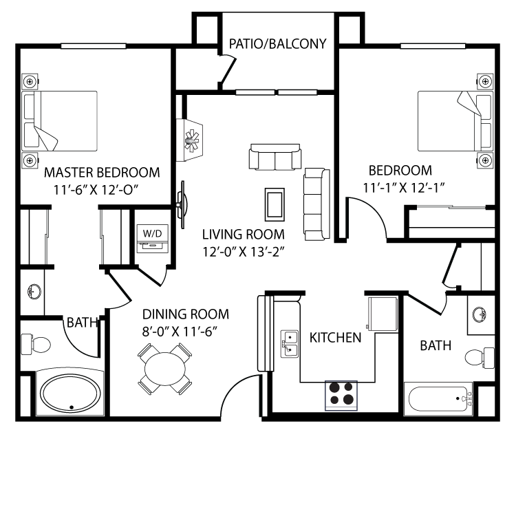 Valencia-B3 - 1049 sqft